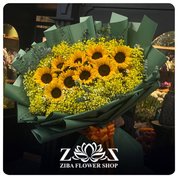دسته گل آفتاب زرین